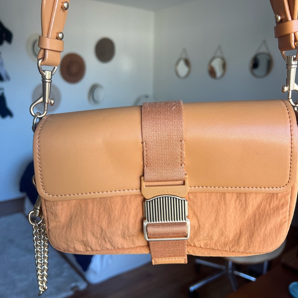 Charles Keith Tan Shoulder Bag